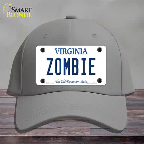 Zombie Virginia Novelty License Plate Hat Cotton / Gray