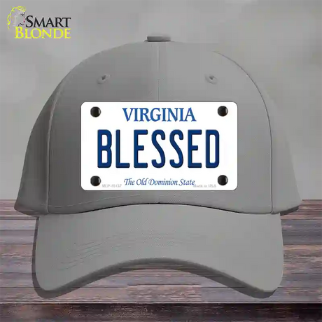 Blessed Virginia Novelty License Plate Hat Cotton / Gray