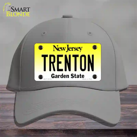 Trenton New Jersey Novelty License Plate Hat Cotton / Gray