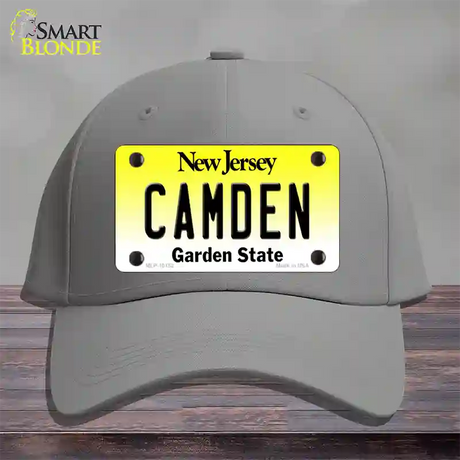 Camden New Jersey Novelty License Plate Hat Cotton / Gray