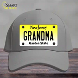 Grandma New Jersey Novelty License Plate Hat Cotton / Gray