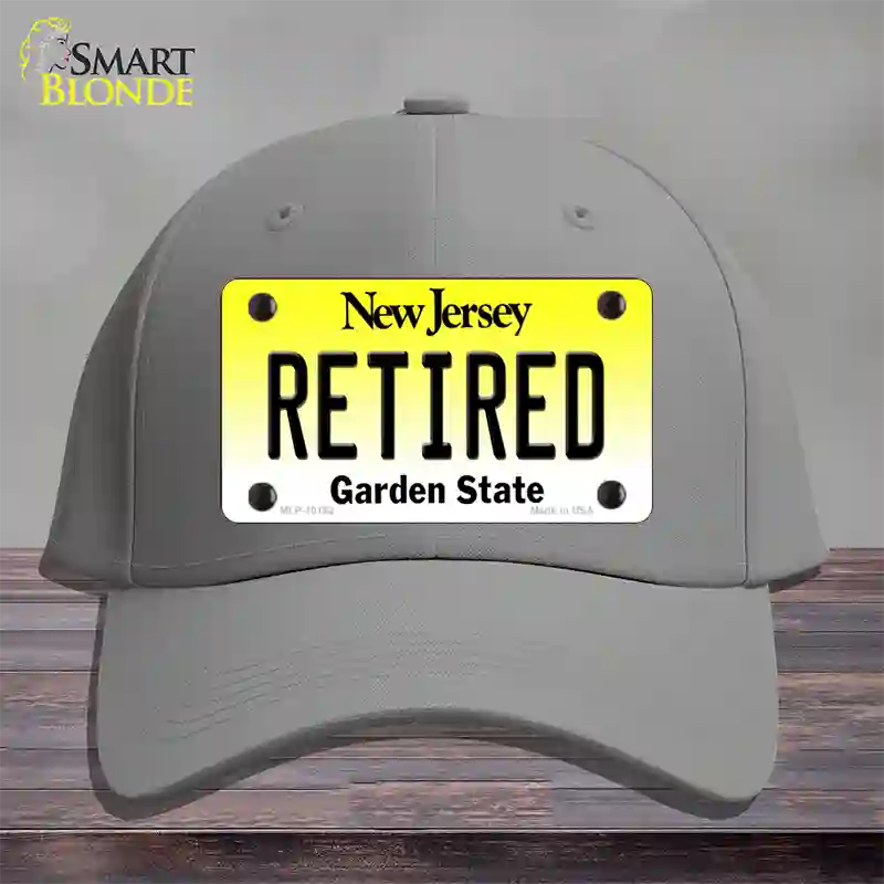 Retired New Jersey Novelty License Plate Hat Cotton / Gray