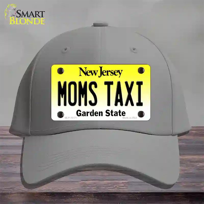 Moms Taxi New Jersey Novelty License Plate Hat Cotton / Gray