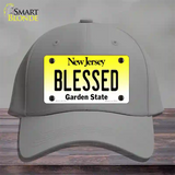 Blessed New Jersey Novelty License Plate Hat Cotton / Gray