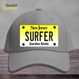 Surfer New Jersey Novelty License Plate Hat Cotton / Gray