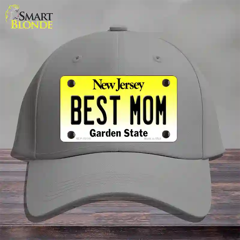 Best Mom New Jersey Novelty License Plate Hat Cotton / Gray