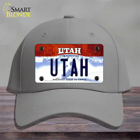 Utah Life Elevated Novelty License Plate Hat Cotton / Gray