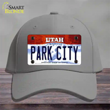 Park City Utah Novelty License Plate Hat Cotton / Gray