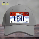 Lehi Utah Novelty License Plate Hat Cotton / Gray