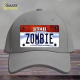 Zombie Utah Novelty License Plate Hat Cotton / Gray