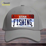 Fishing Utah Novelty License Plate Hat Cotton / Gray