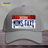 Moms Taxi Utah Novelty License Plate Hat Cotton / Gray