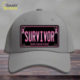 Survivor Novelty License Plate Hat Cotton / Gray