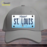 St Louis Missouri Novelty License Plate Hat Cotton / Gray