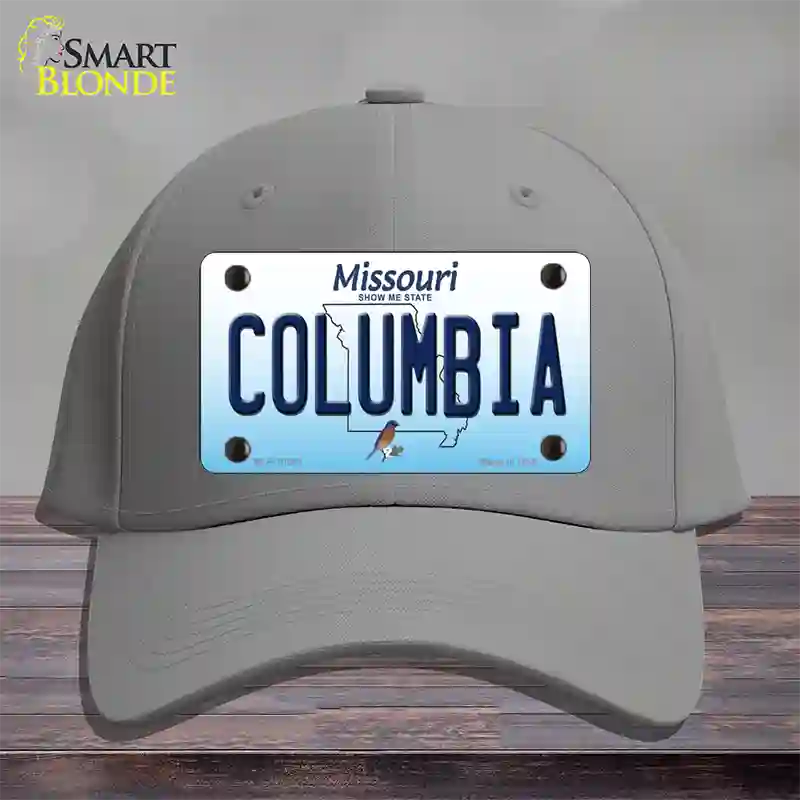 Columbia Missouri Novelty License Plate Hat Cotton / Gray