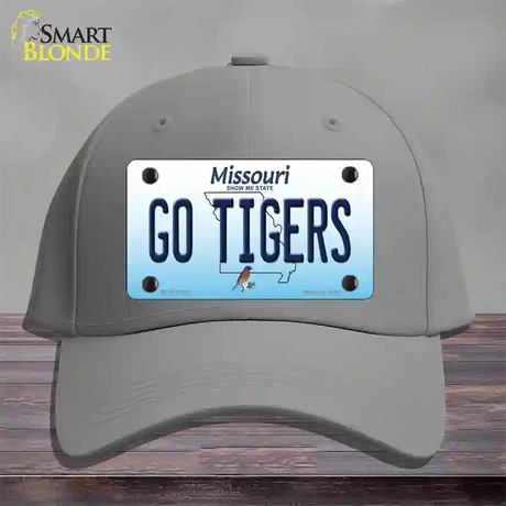 Go Tigers Missouri Novelty License Plate Hat Cotton / Gray