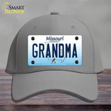 Grandma Missouri Novelty License Plate Hat Cotton / Gray