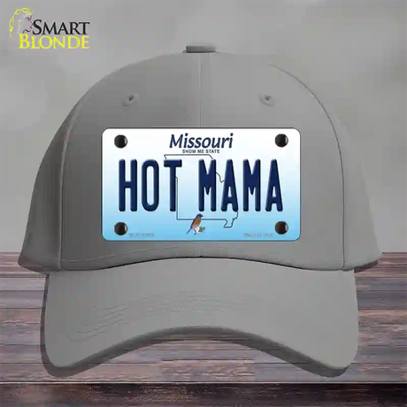 Hot Mama Missouri Novelty License Plate Hat Cotton / Gray