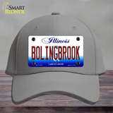 Bolingbrook Illinois Novelty License Plate Hat Cotton / Gray