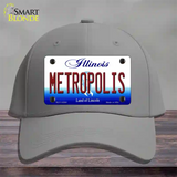 Metropolis Illinois Novelty License Plate Hat Cotton / Gray