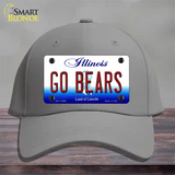 Go Bears Illinois Novelty License Plate Hat Cotton / Gray