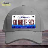 Go White Sox Illinois Novelty License Plate Hat Cotton / Gray