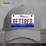 Retired Illinois Novelty License Plate Hat Cotton / Gray