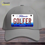 Golfer Illinois Novelty License Plate Hat Cotton / Gray