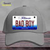 Bad Boy Illinois Novelty License Plate Hat Cotton / Gray