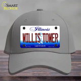 Willis Tower Illinois Novelty License Plate Hat Cotton / Gray