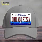 Chicago Pizza Illinois Novelty License Plate Hat Cotton / Gray