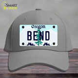 Bend Oregon Novelty License Plate Hat Cotton / Gray