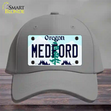 Medford Oregon Novelty License Plate Hat Cotton / Gray