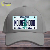 Mount Hood Oregon Novelty License Plate Hat Cotton / Gray