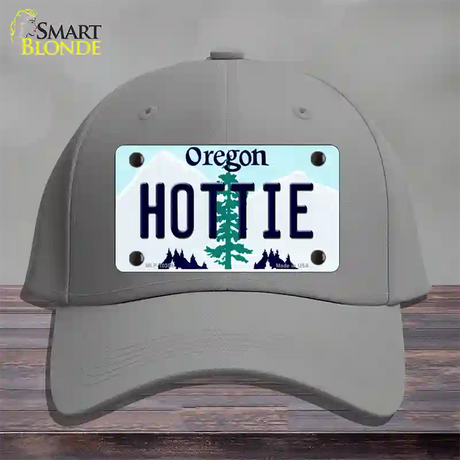 Hottie Oregon Novelty License Plate Hat Cotton / Gray