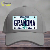 Grandma Oregon Novelty License Plate Hat Cotton / Gray