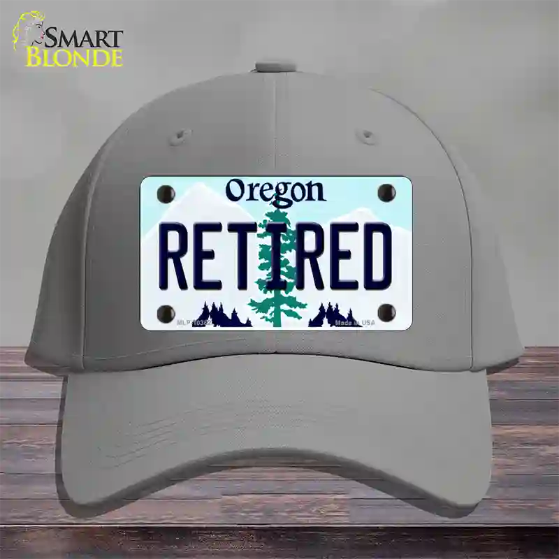 Retired Oregon Novelty License Plate Hat Cotton / Gray