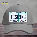 Fishing Oregon Novelty License Plate Hat Cotton / Gray