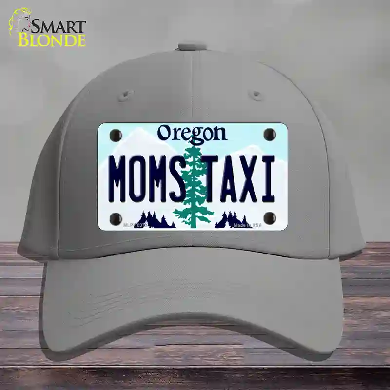 Moms Taxi Oregon Novelty License Plate Hat Cotton / Gray