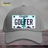 Golfer Oregon Novelty License Plate Hat Cotton / Gray