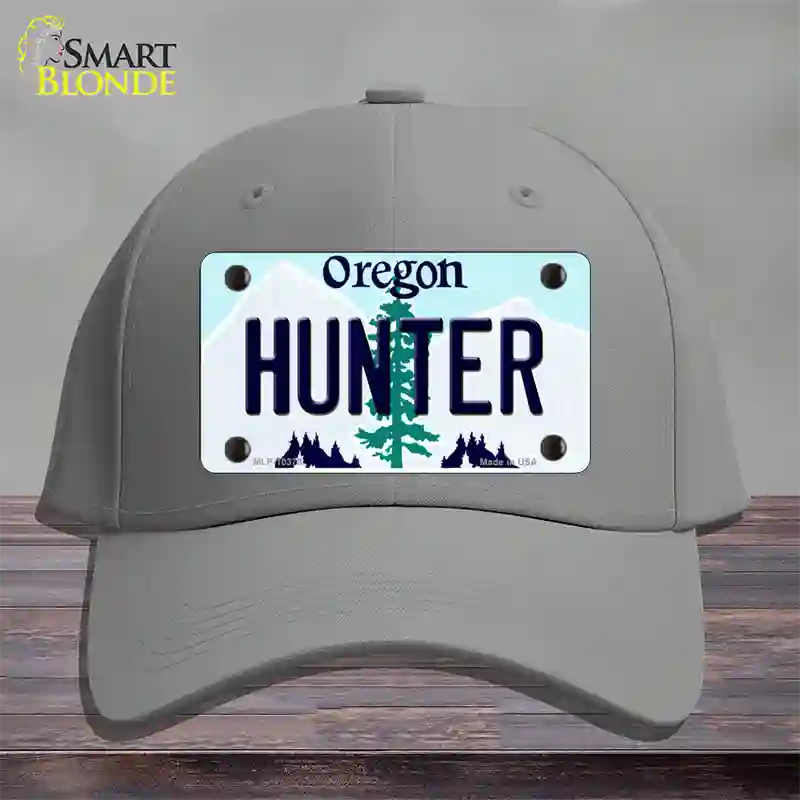 Hunter Oregon Novelty License Plate Hat Cotton / Gray