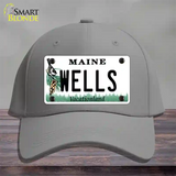 Wells Maine Novelty License Plate Hat Cotton / Gray