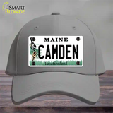 Camden Maine Novelty License Plate Hat Cotton / Gray