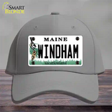 Windham Maine Novelty License Plate Hat Cotton / Gray