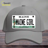 Maine Girl Novelty License Plate Hat Cotton / Gray