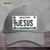 Jesus Maine Novelty License Plate Hat Cotton / Gray