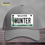 Hunter Maine Novelty License Plate Hat Cotton / Gray