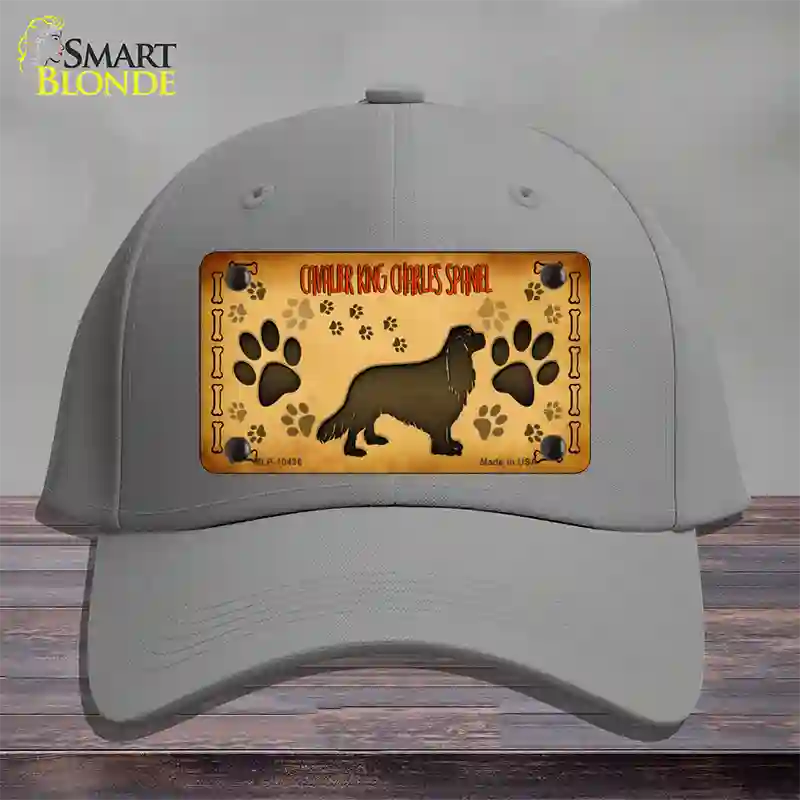 Cavalier King Charles Spaniel Novelty License Plate Hat Cotton / Gray