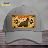 Cocker Spaniel Novelty License Plate Hat Cotton / Gray