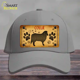 Collie Novelty License Plate Hat Cotton / Gray